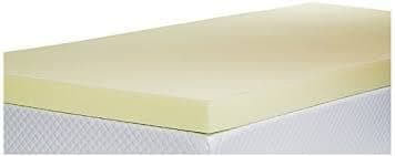 100% Orthopaedic Memory Foam Mattress Topper 2 inch/ 5cm deep. | Single, Double & King Bed sizes (Foam only/without cover) (Double (4ft6"))