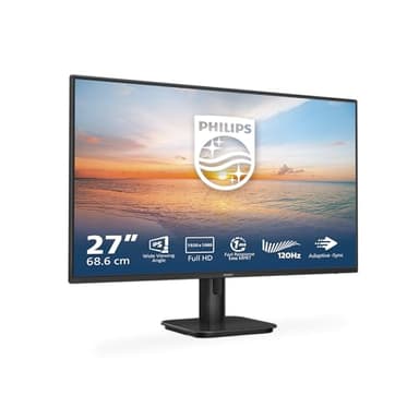 Philips 27E1N1100A - 27 Inch FHD Monitor, 100Hz, IPS, 4ms, Speakers, LowBlue mode, FlickerFree (1920 x 1080, 250 cd/m², VGA/HDMI 1.4)