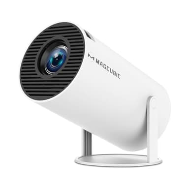 Upgrade HY300PRO Mini Projector with WiFi and Bluetooth, 4K Support Smart Portable Projector, Auto Keystone, Voice Control Remote, 180 Degree Rotation, Home Video Projetor for Bedroom