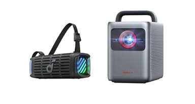 NEBULA Cosmos 4K SE Dolby Vision Projector + soundcore Boom 3i Bluetooth Speaker, 1800 ANSI Lumens, 200" Display, and 50W Immersive Outdoor Audio for Home and Camping