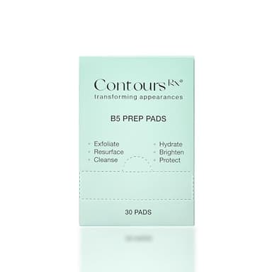 Contours Rx B5 Eyelid Prep Pads 30 pack - Cleanse, Exfoliate and Hydrate to Prepare Your Eyes for LIDS BY DESIGN Correcting Strips
