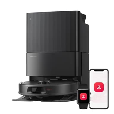 roborock Qrevo S Pro Robot Vacuum Cleaner with Mop, 18,500 Pa Suction, Upgraded from QV 35S, Anti-Tangle, Smart Obstacle Avoidance, Custom Carpet Strategy, 75°C Mop Self-Cleaning, All-in-One Dock