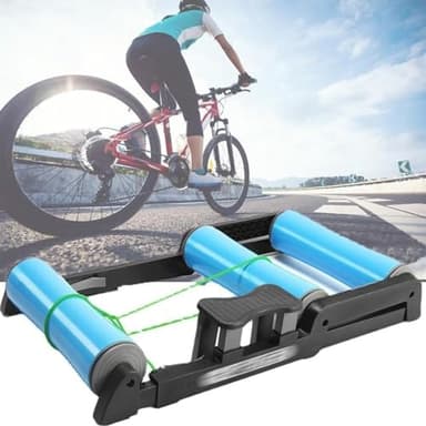 ZQJYMXM Home Bicycle Folding Rollers, Professional Indoor Bike Parabolic Roller, Adjustble Bike Trainers for 24""-29"" Mountain Bike and 700C Road Bike
