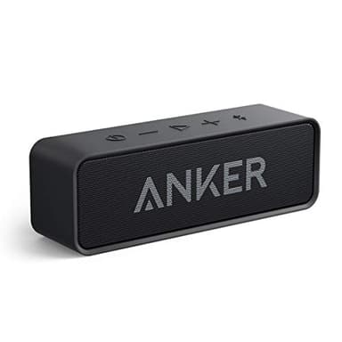 Anker Soundcore Bluetooth Speaker Upgraded Version with 24H Playtime, IPX5 Waterproof, Stereo Sound, 66ft Bluetooth Range, Built-In Mic, Portable Wireless Speaker for iPhone Samsung