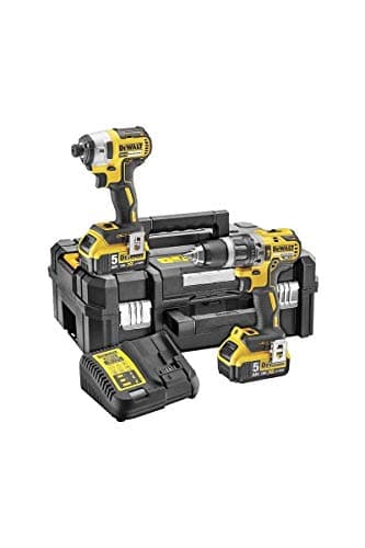 DeWALT | XR Brushless Twin Pack | 18V 2 x 5.0Ah Li-Ion | DCK266P2T-GB