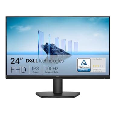 Dell 24 Monitor - SE2425HM, Full HD (1920x1080), 100Hz, IPS, 5ms, VESA (100x100mm), HDMI, VGA, 3 Year Warranty, Black