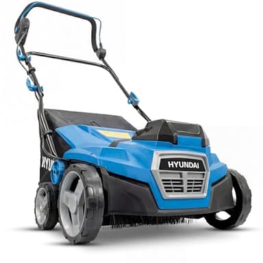 Hyundai 38cm / 15” 40V Cordless Artificial Grass Sweeper (2x20V), Brushless Motor, 45L Collection Bag, 5 Height Settings, 2x 4.0Ah Batteries & Charger