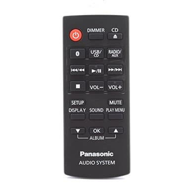 Original N2QAYB001093 Remote Control Compatible with Panasonic N2QAYB001019 SC-UX100E-K Bluetooth Megasound Party Hi-Fi System