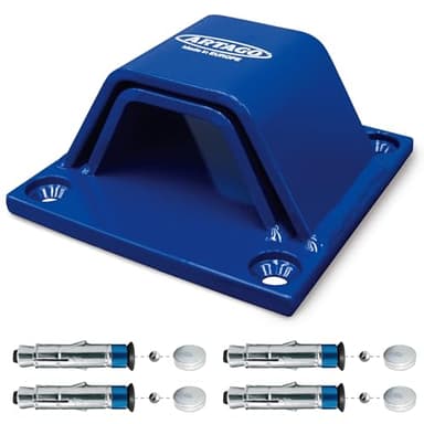 ARTAGO 61 High-End Security Anchor, Awarded Best Buy & Sold Secure Gold, Special Armored Deepest Bolts, Double Bridge 6+6, Maximum Strength Tested, Motorcycle Anti Theft Ground Floor Wall Anchoring