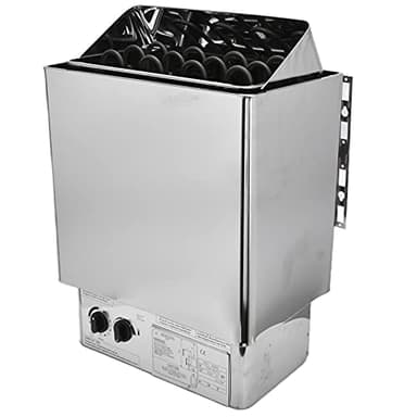 6KW 220V Electric Sauna Heater Stainless Steel Sauna Heating Stove with Internal Controller, Wet and Dry Bath Sauna Box Sauna Room Equipment for Home Hotel Spa Shower Steam Room