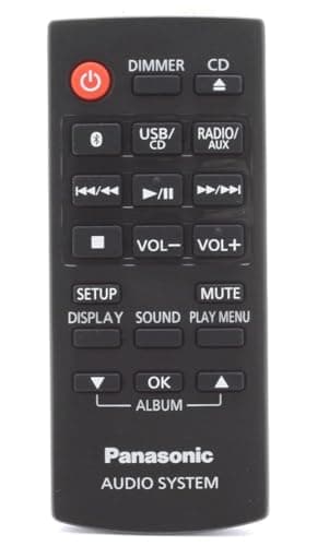 Original N2QAYB001093 Remote Control Compatible with Panasonic N2QAYB001019 SC-UX100E-K Bluetooth Megasound Party Hi-Fi System