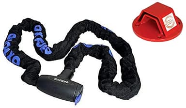 Motorbike Motorcycle Oxford Security GP 1.5m Chain Lock WITH Mammoth Thatcham Approved Ground Anchor