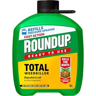 Roundup Fast Action Pump 'N Go Weed Killer 5L Refill, Clear, 112113
