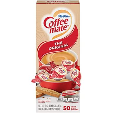 Coffee-mate 35110BX Original Creamer, 0.375oz (Box of 50)