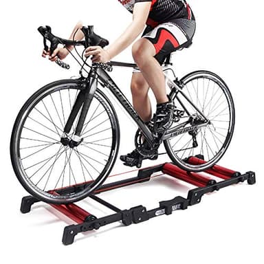 Indoor Stationary Exercise Bike Roller Trainer Belt Stand Aluminum Alloy for Home Cycling - Roller Bicycle Training